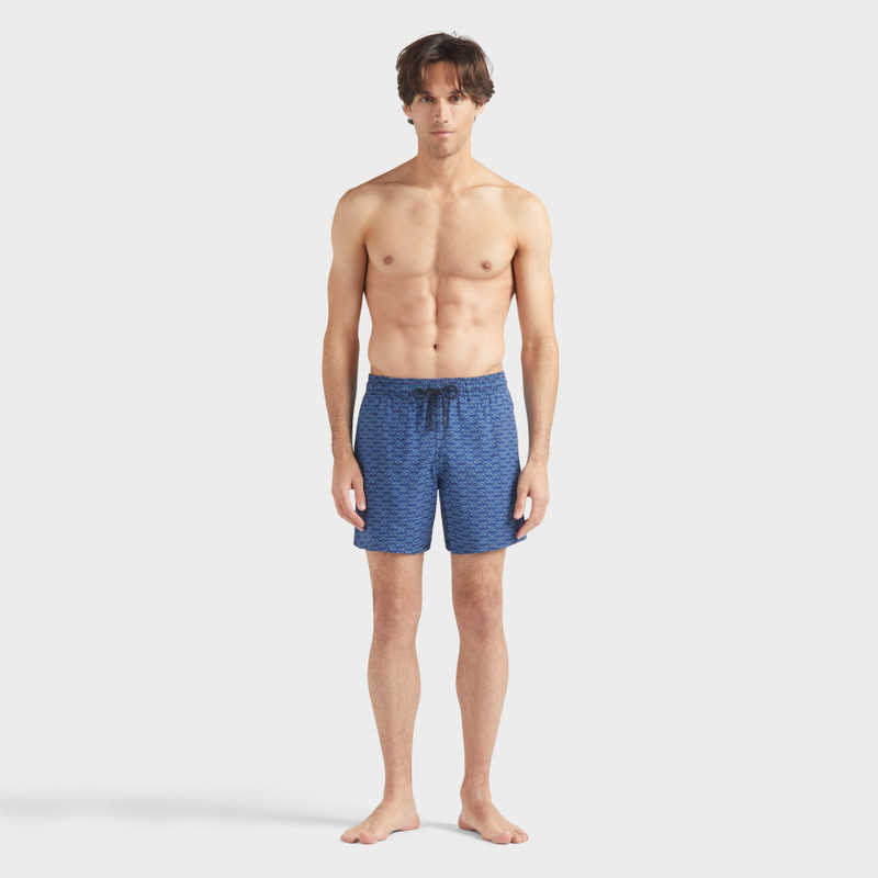 Vilebrequin Men Wool Swim trunks Fish Net outlook