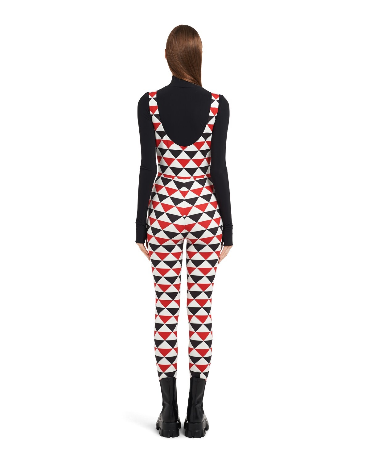 Printed jersey jumpsuit - 4