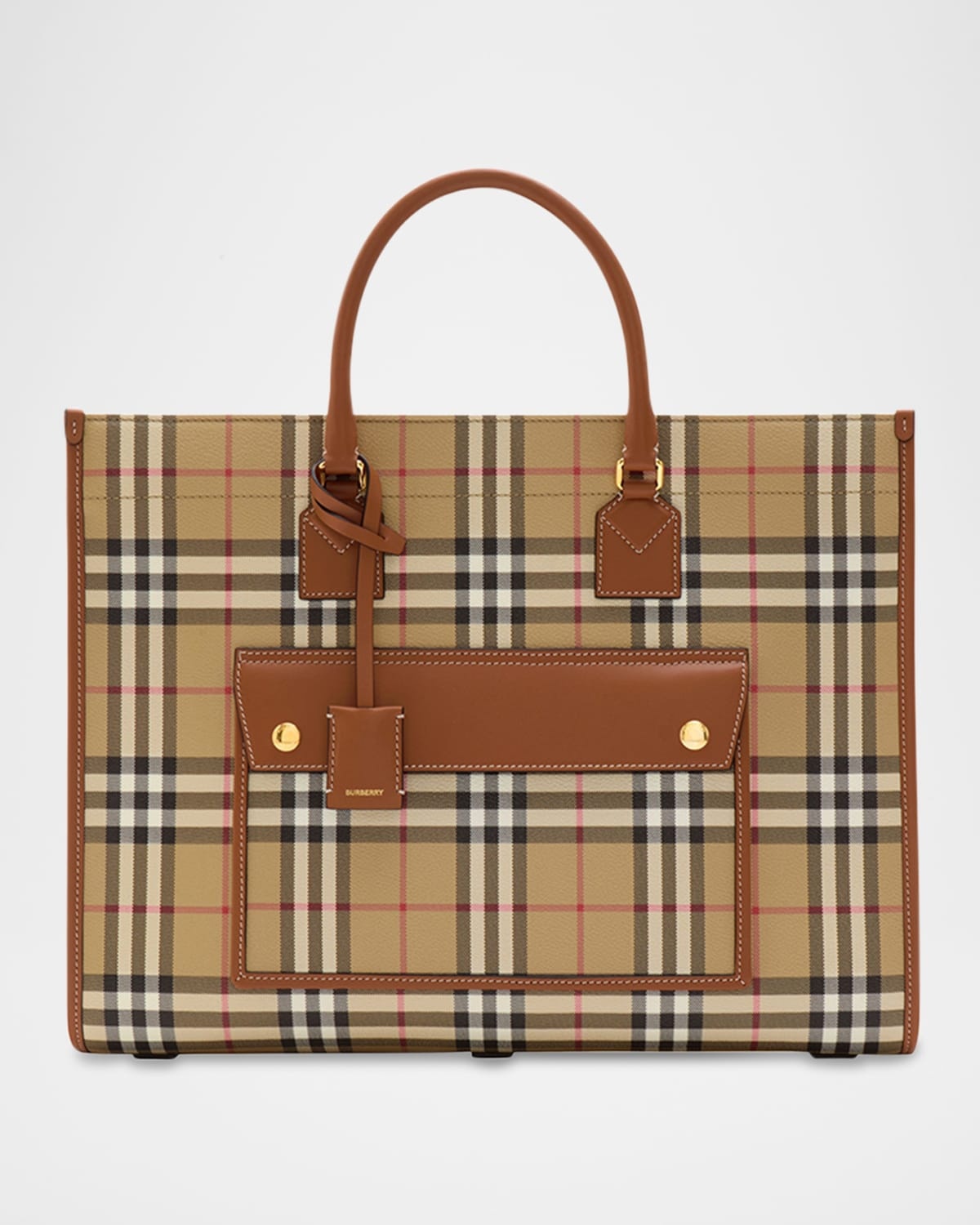 Burberry Freya Check Tote Bag | neimanmarcus | REVERSIBLE
