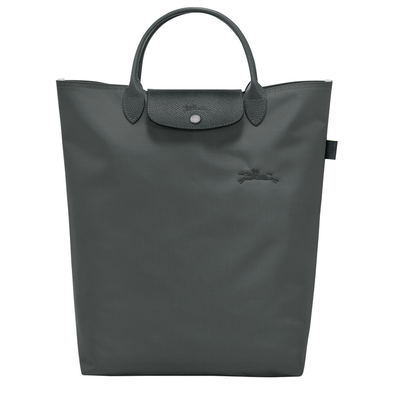 Le Pliage Green M Tote bag Graphite - Canvas 1