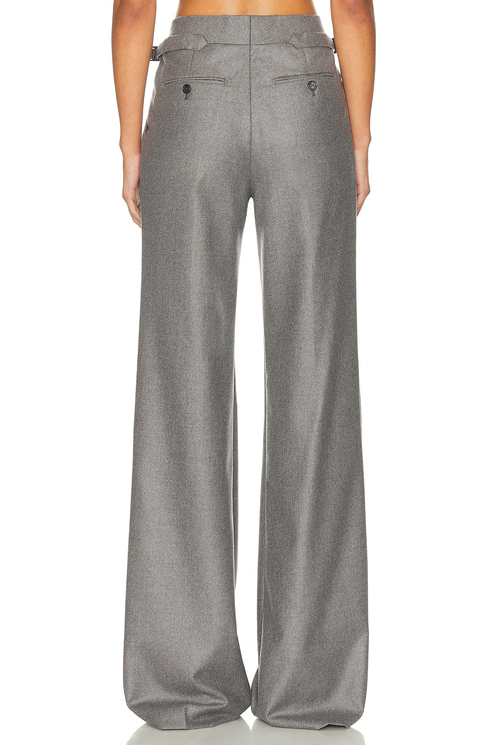 Tailored Cashmere Wide Leg Pant - 4