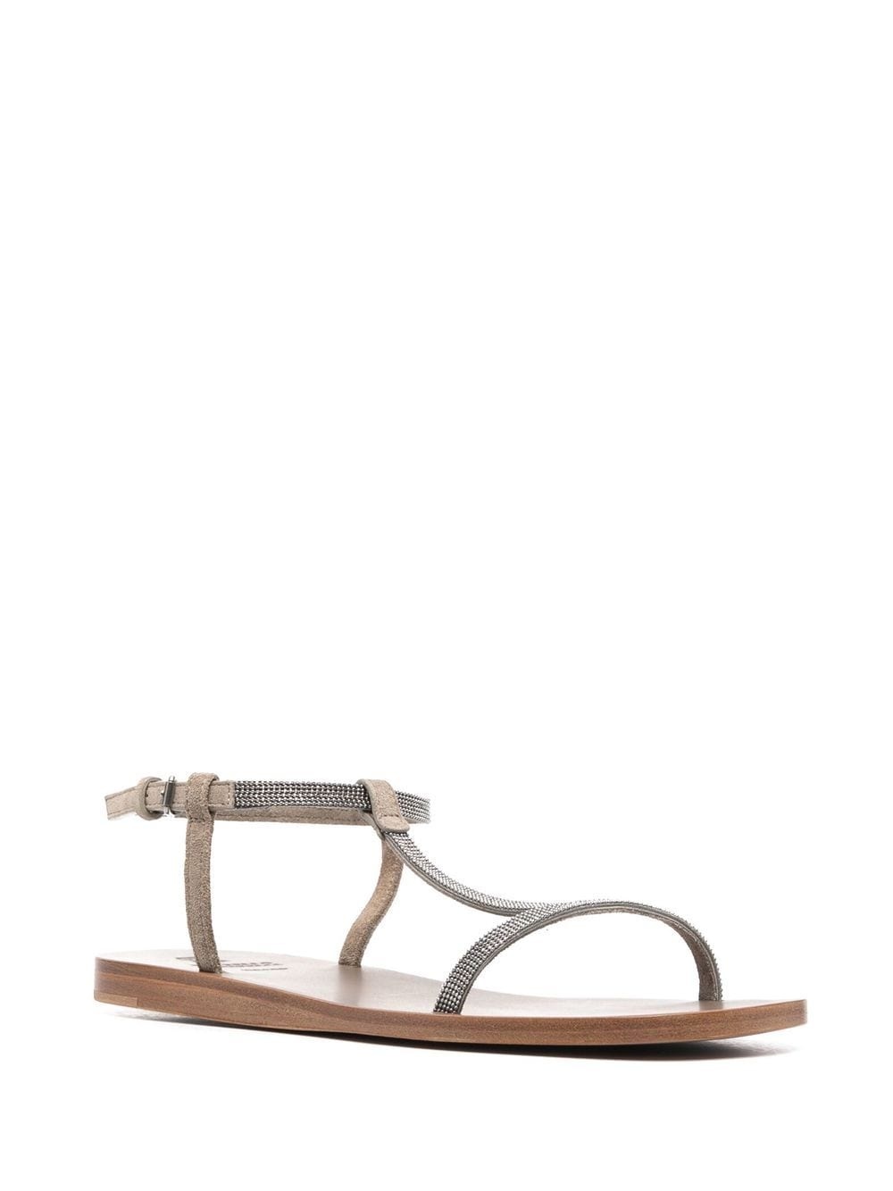 embellished T-bar sandals - 2