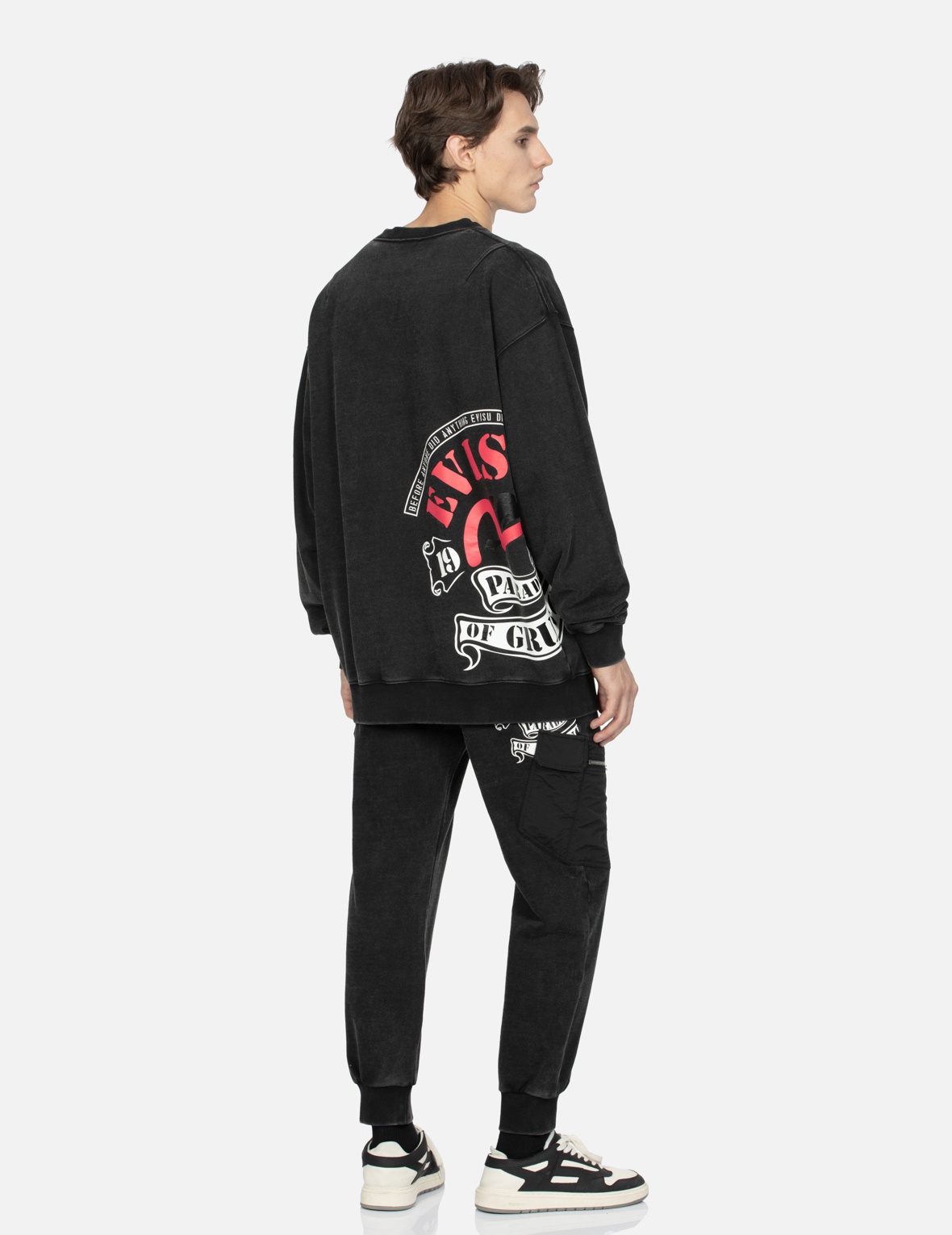 LOGO AND SEAGULL PRINT LOOSE FIT SWEATSHIRT - 3
