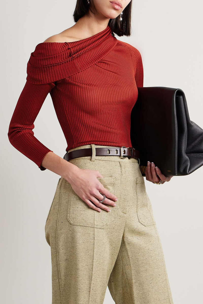 Ribbed-knit turleneck top 6