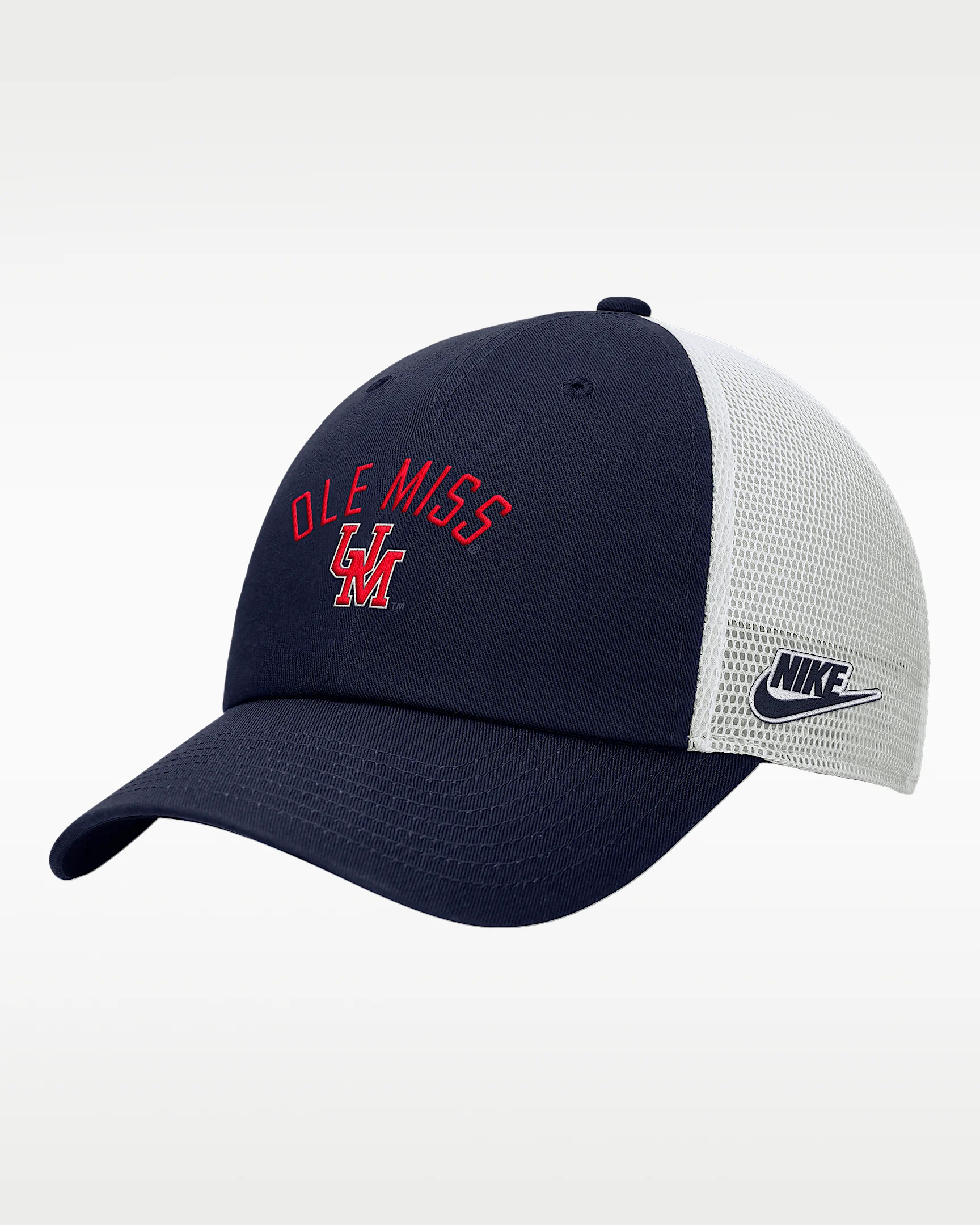 Nike College (Ole Miss) Unstructured Trucker Cap - 1