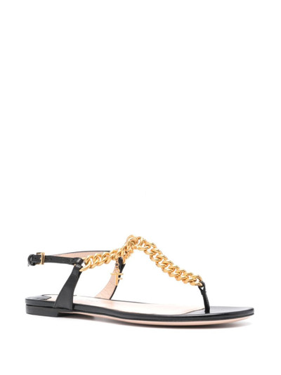 TOM FORD chainlink-strap leather sandals outlook