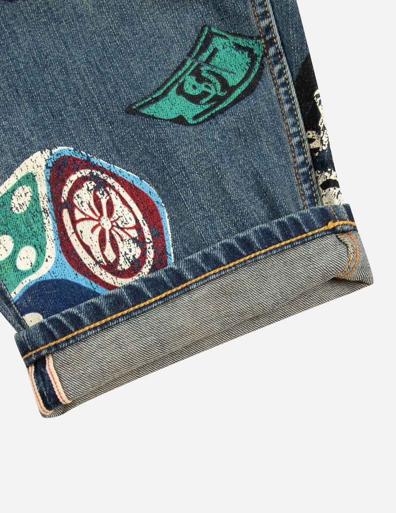 TAKE A CHANCE PRINT RELAX FIT JEANS 13