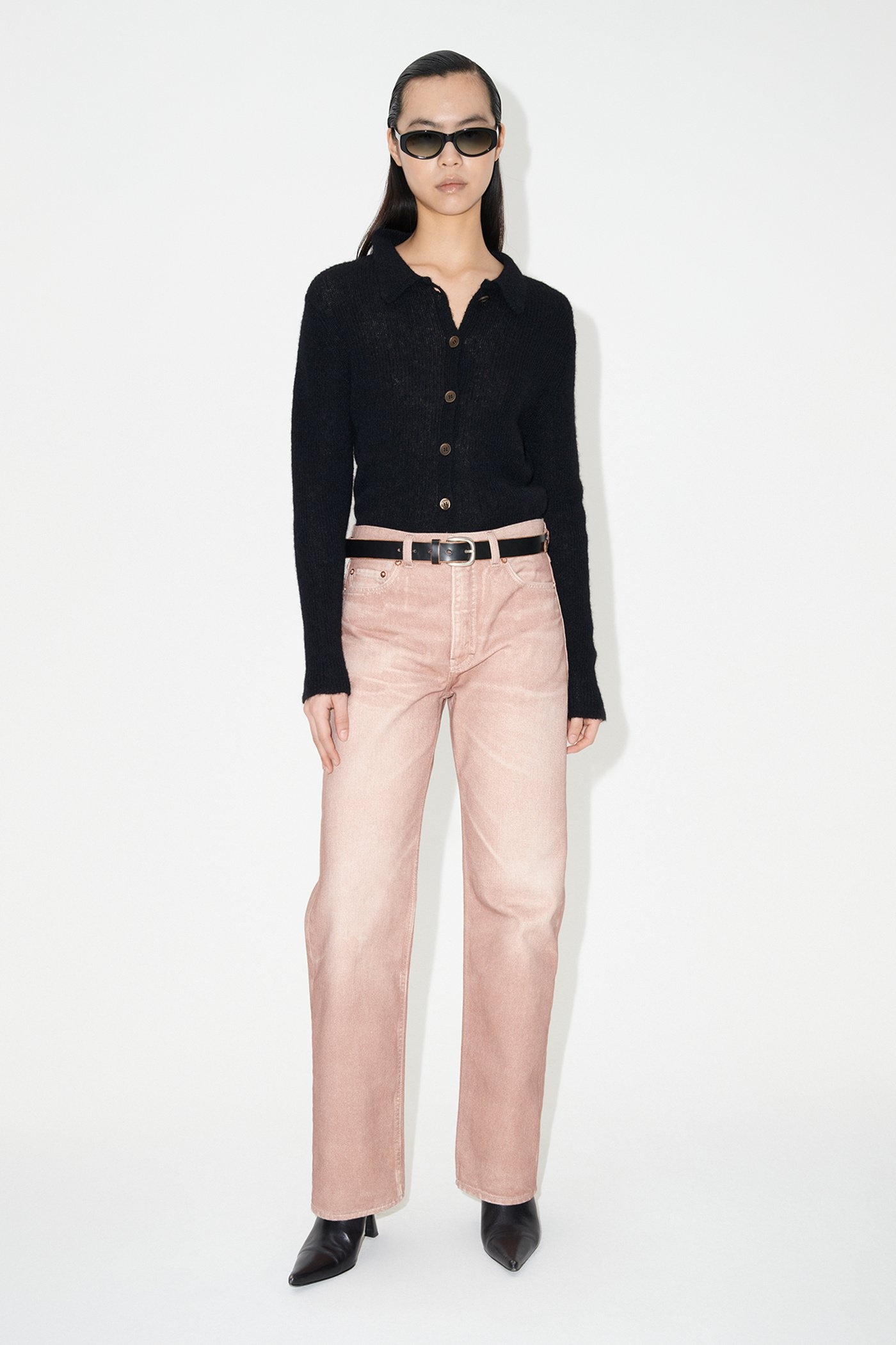 Linear Cut Digital Rust Denim - 2