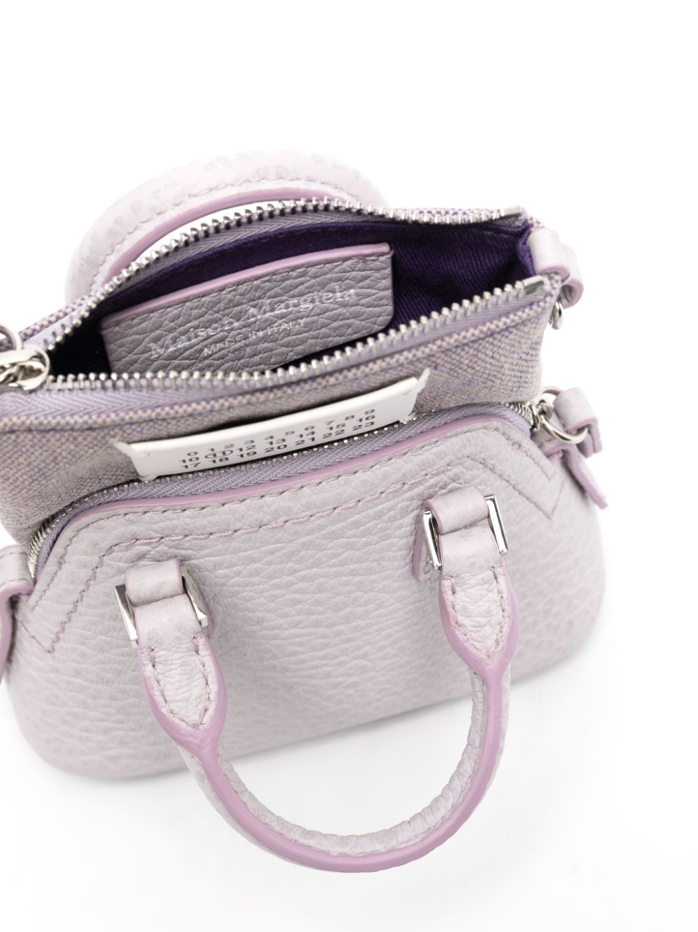 mini 5AC leather tote bag - 5
