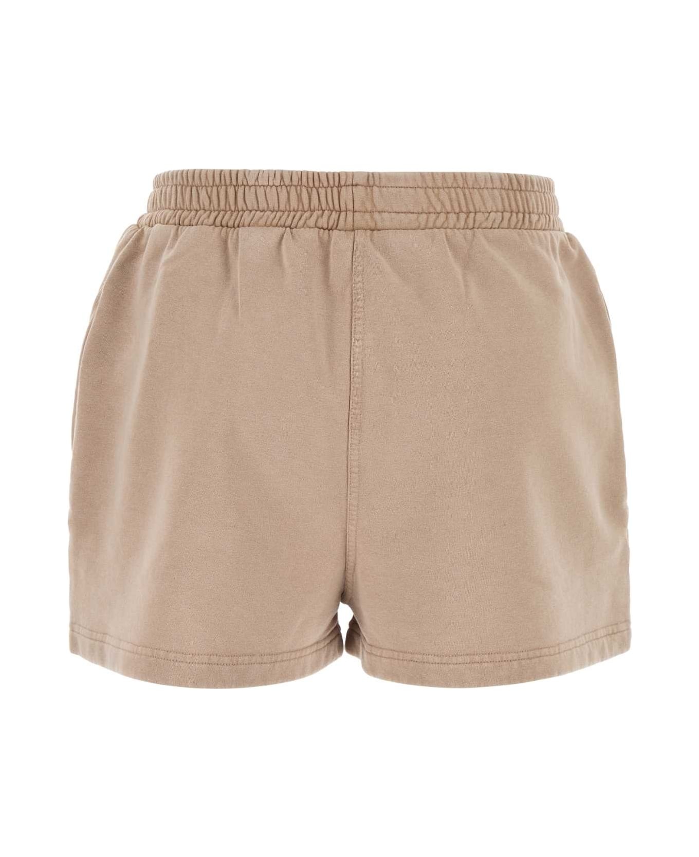 Cappuccino Cotton Shorts - 2