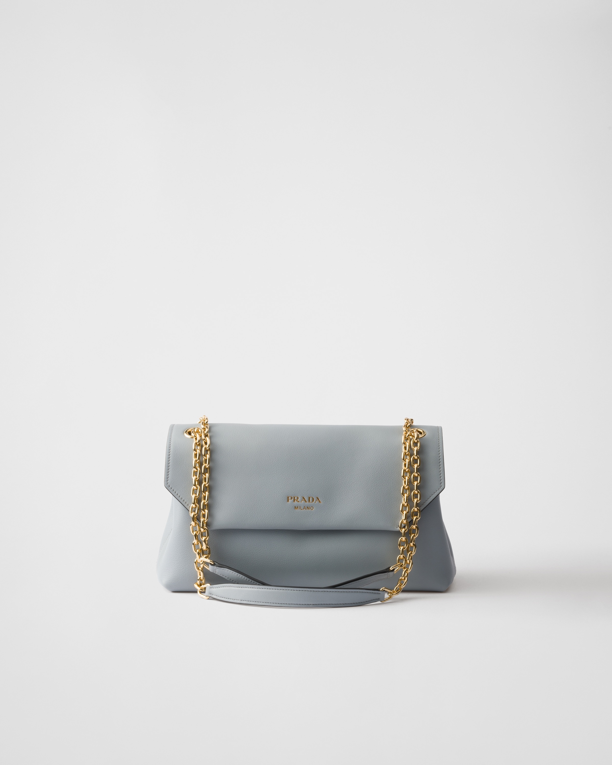 Medium leather shoulder bag - 1