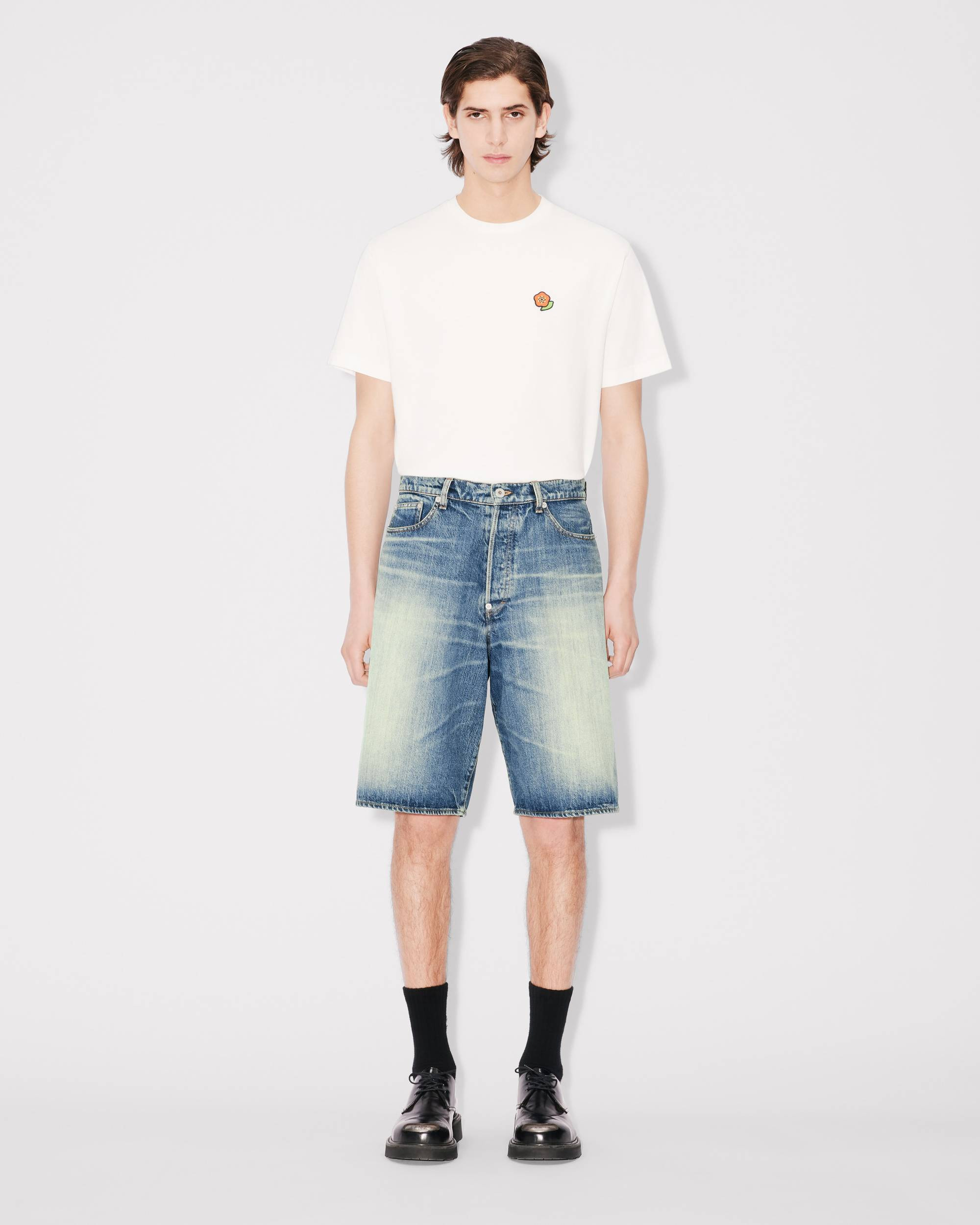 Straight short in japanese denim - 5
