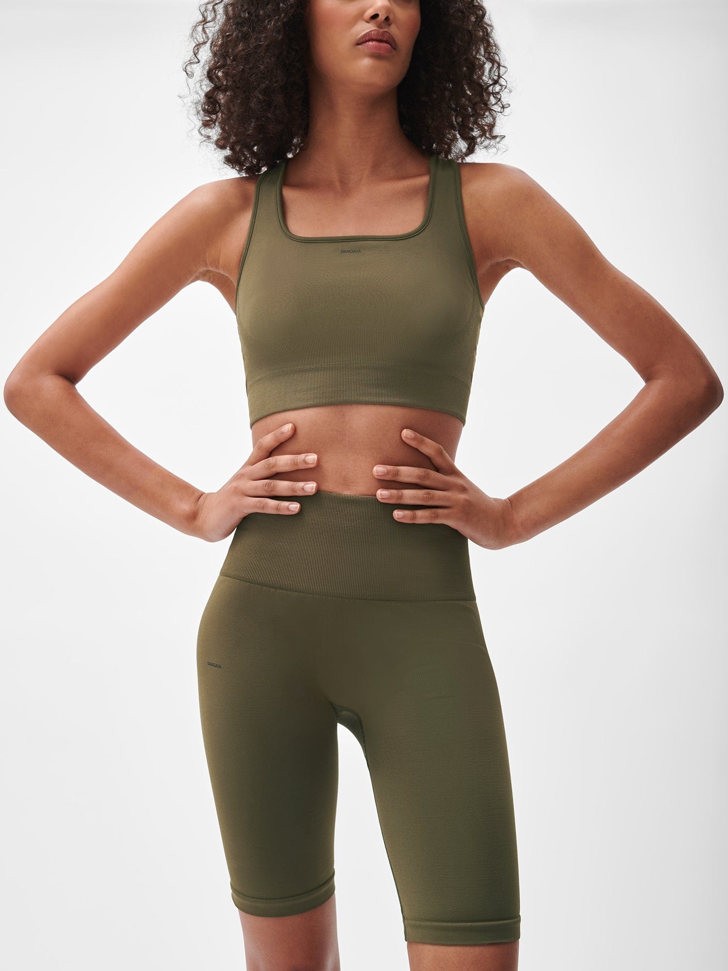 Women's Plant-Stretch Compressive Cycle Shorts - Soil Brown - 5