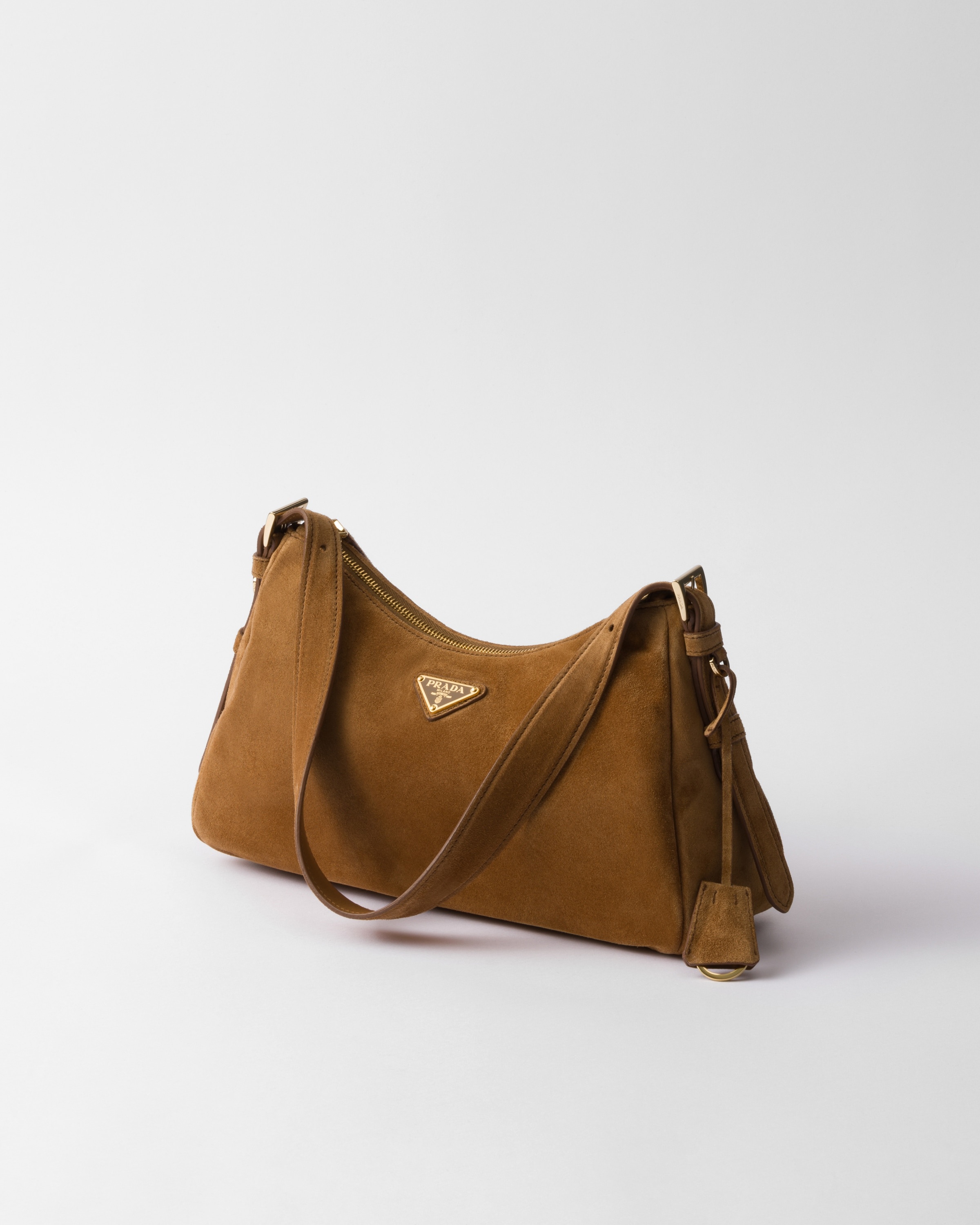 Prada Aimée medium suede shoulder bag - 3