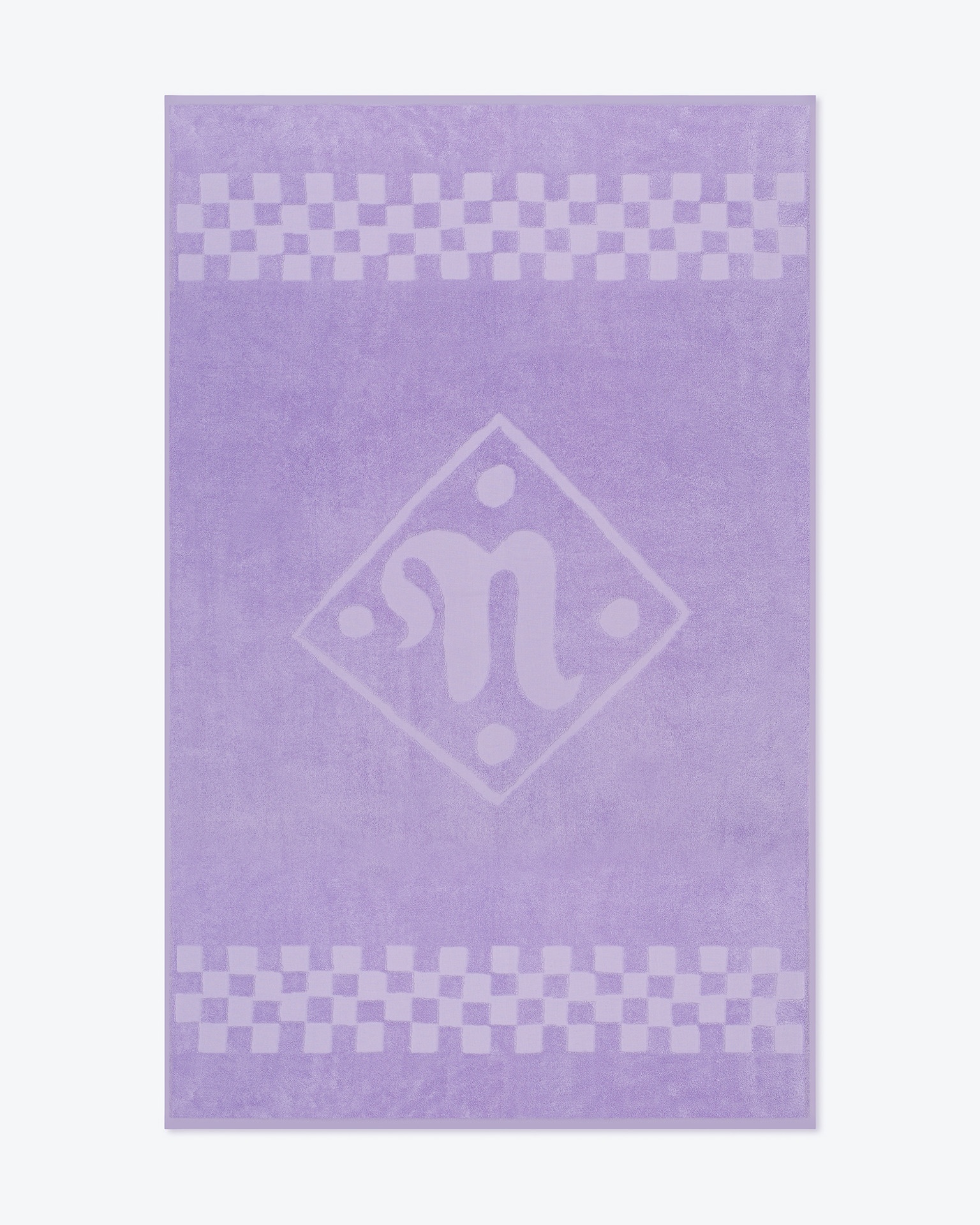 TOTEM - Cotton-jacquard towel - Lilac - 1