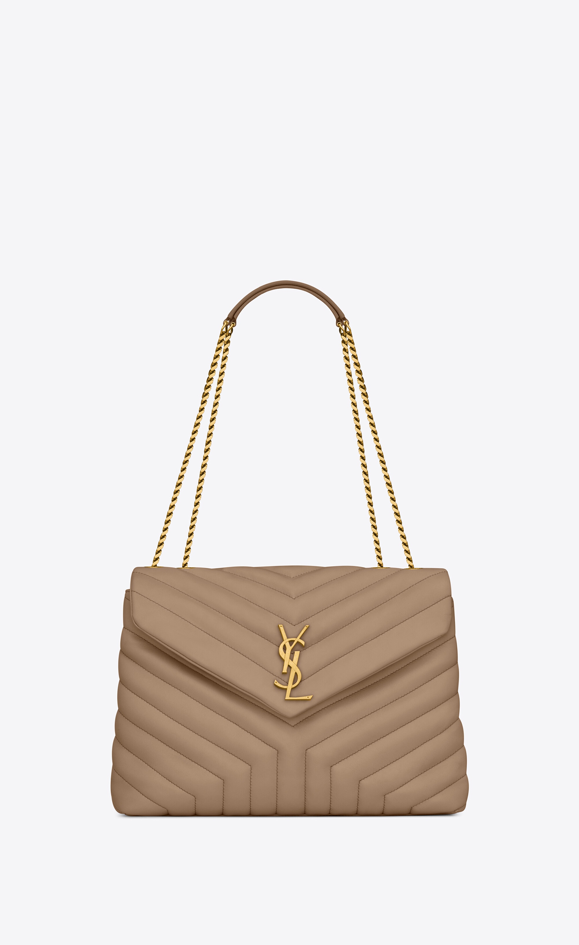 loulou medium chain bag in quilted "y" leather - 1