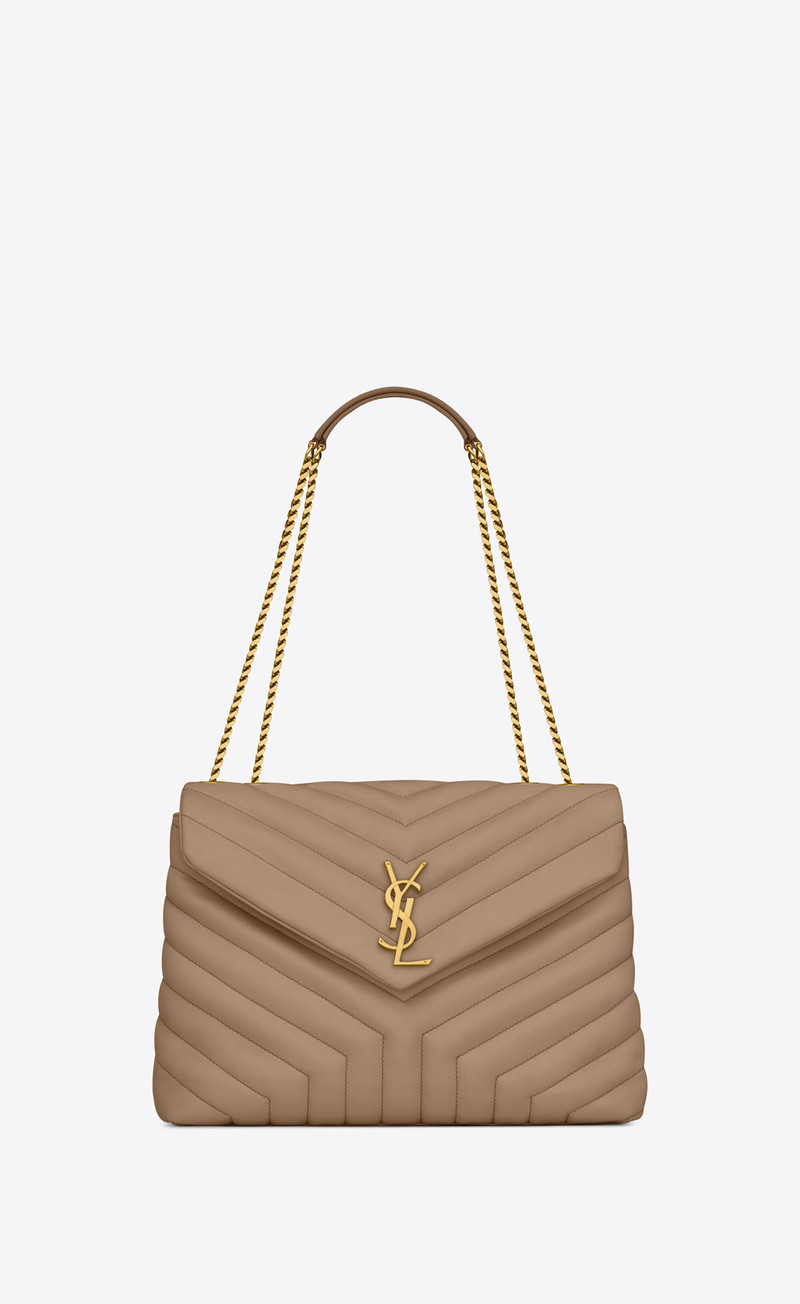 loulou medium chain bag in quilted "y" leather 1