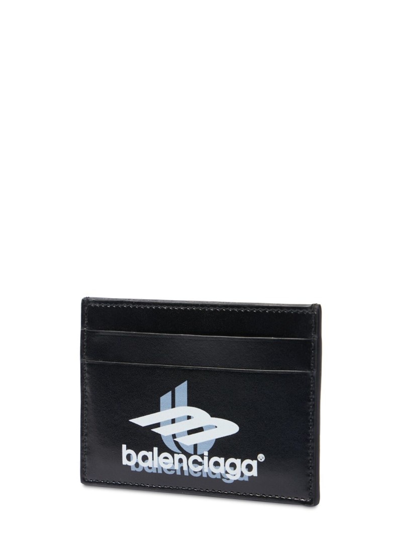 Square leather card holder - 2