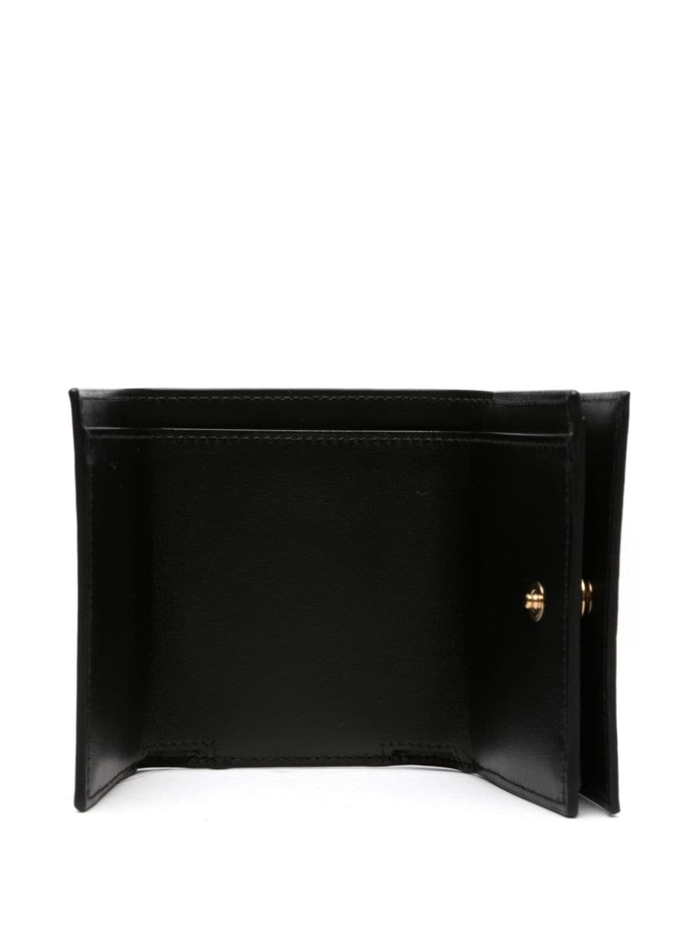 embossed-logo leather wallet - 3