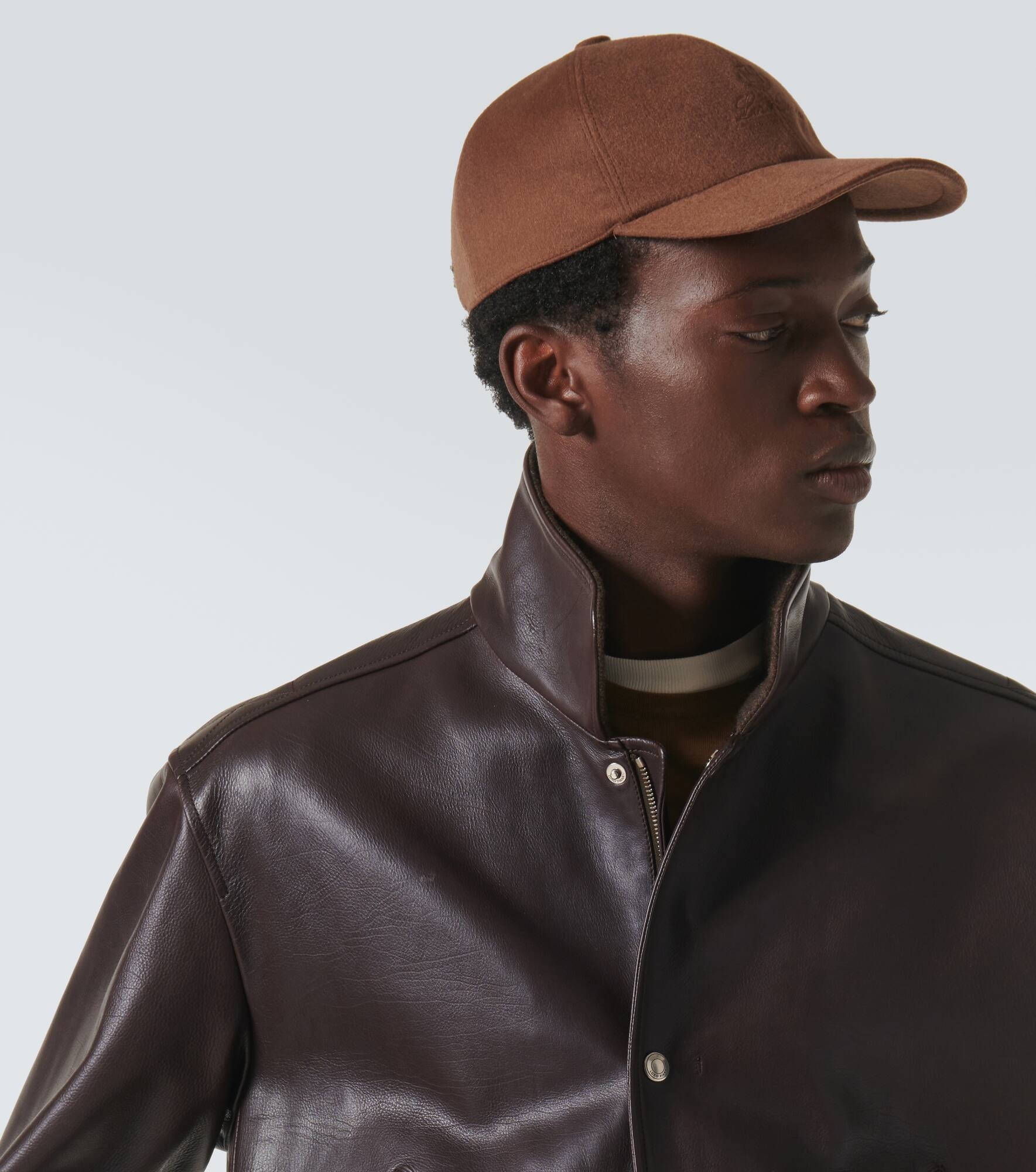 Cashmere velvet baseball cap - 2