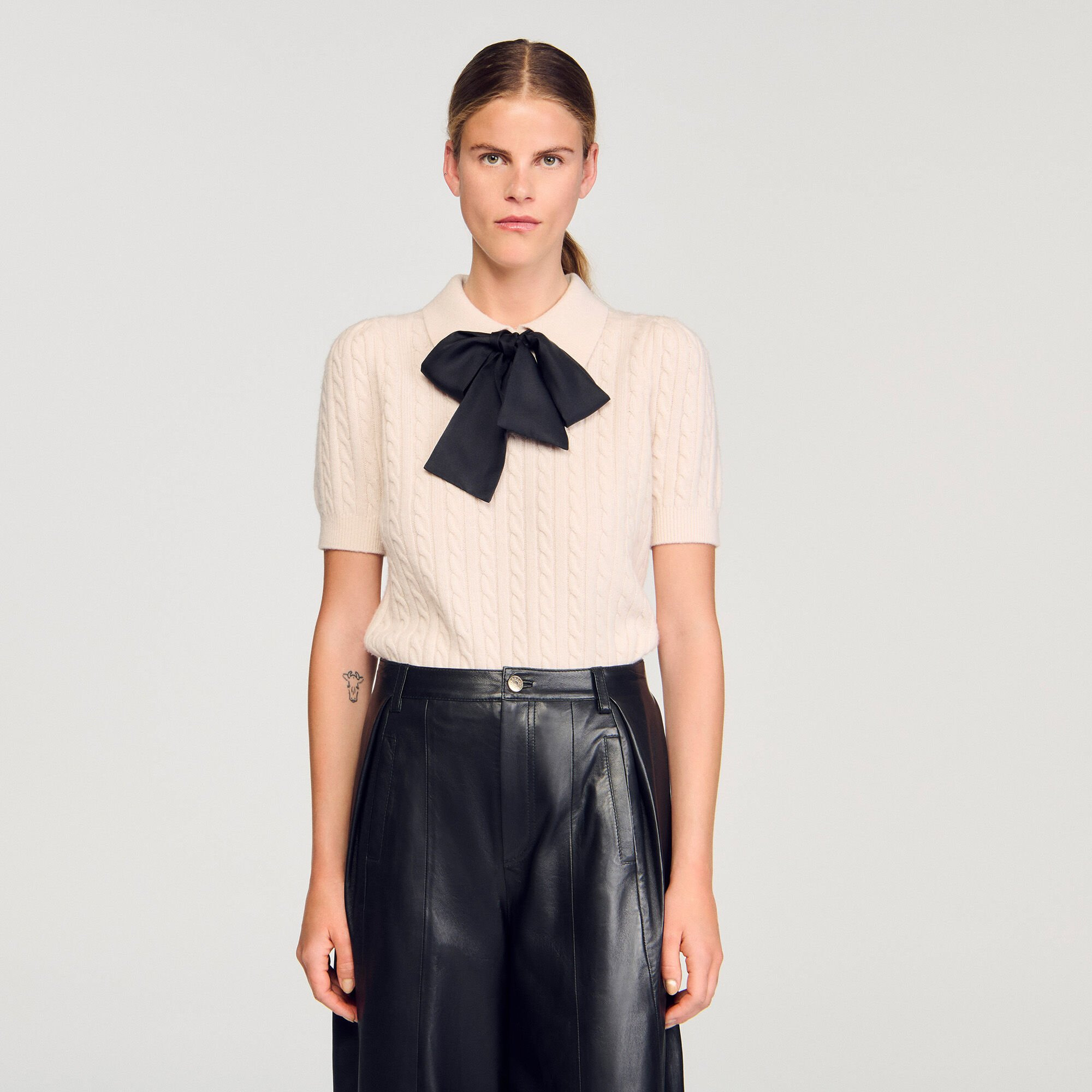 POLO-NECK KNIT SWEATER - 4