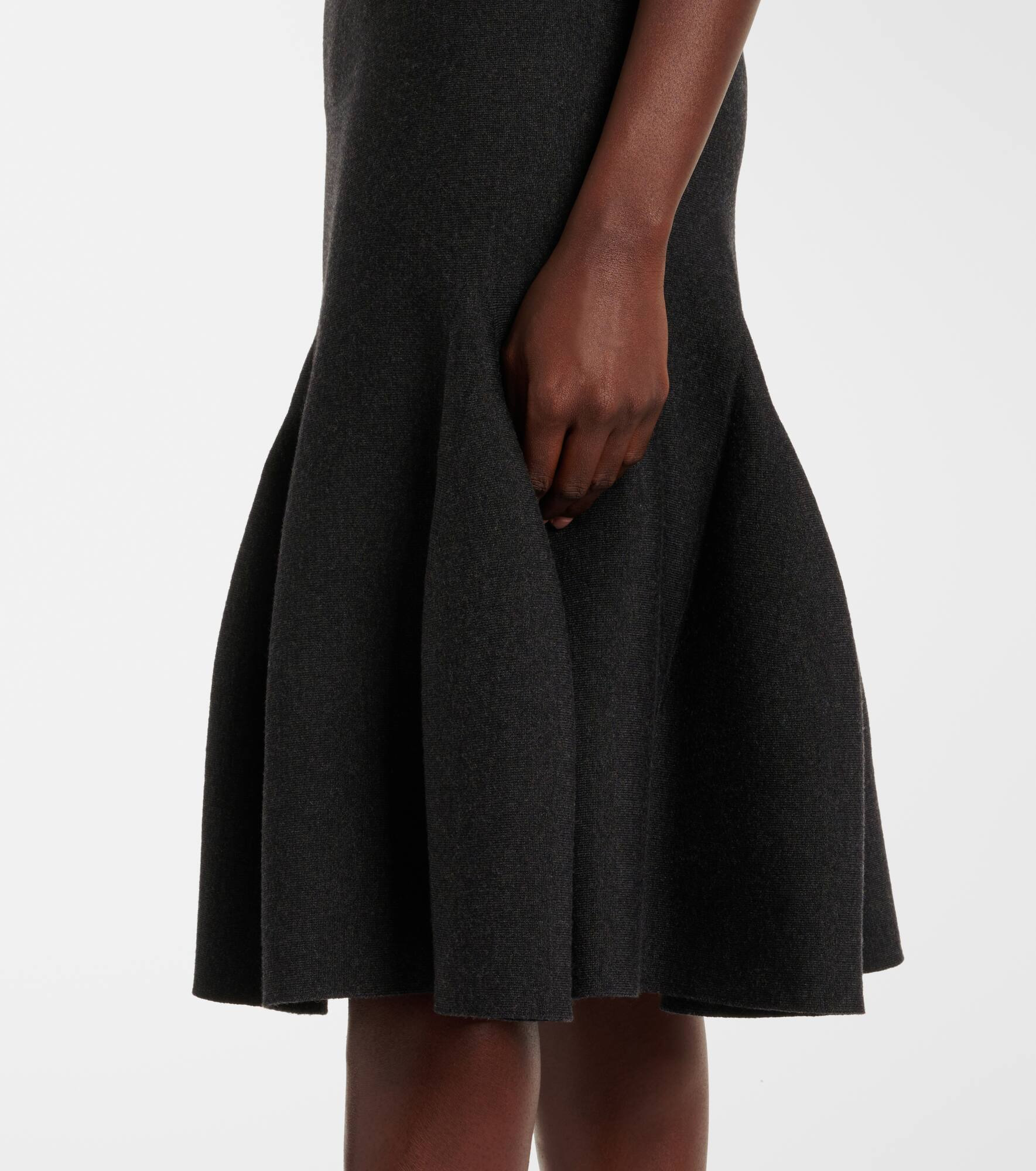 Wool-blend midi skirt - 5