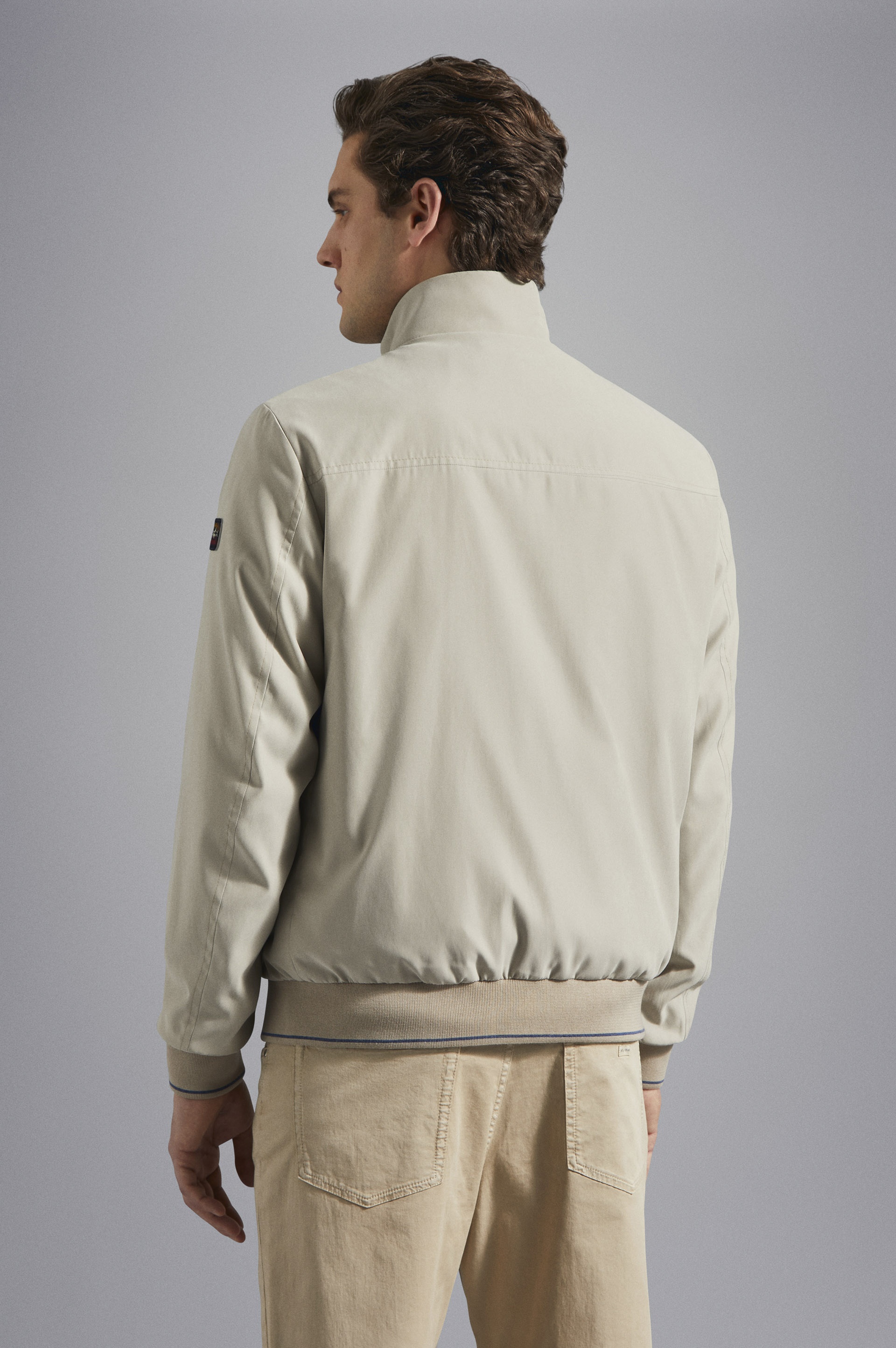 MICROFIBER BLOUSON WITH ICONIC BADGE - 3