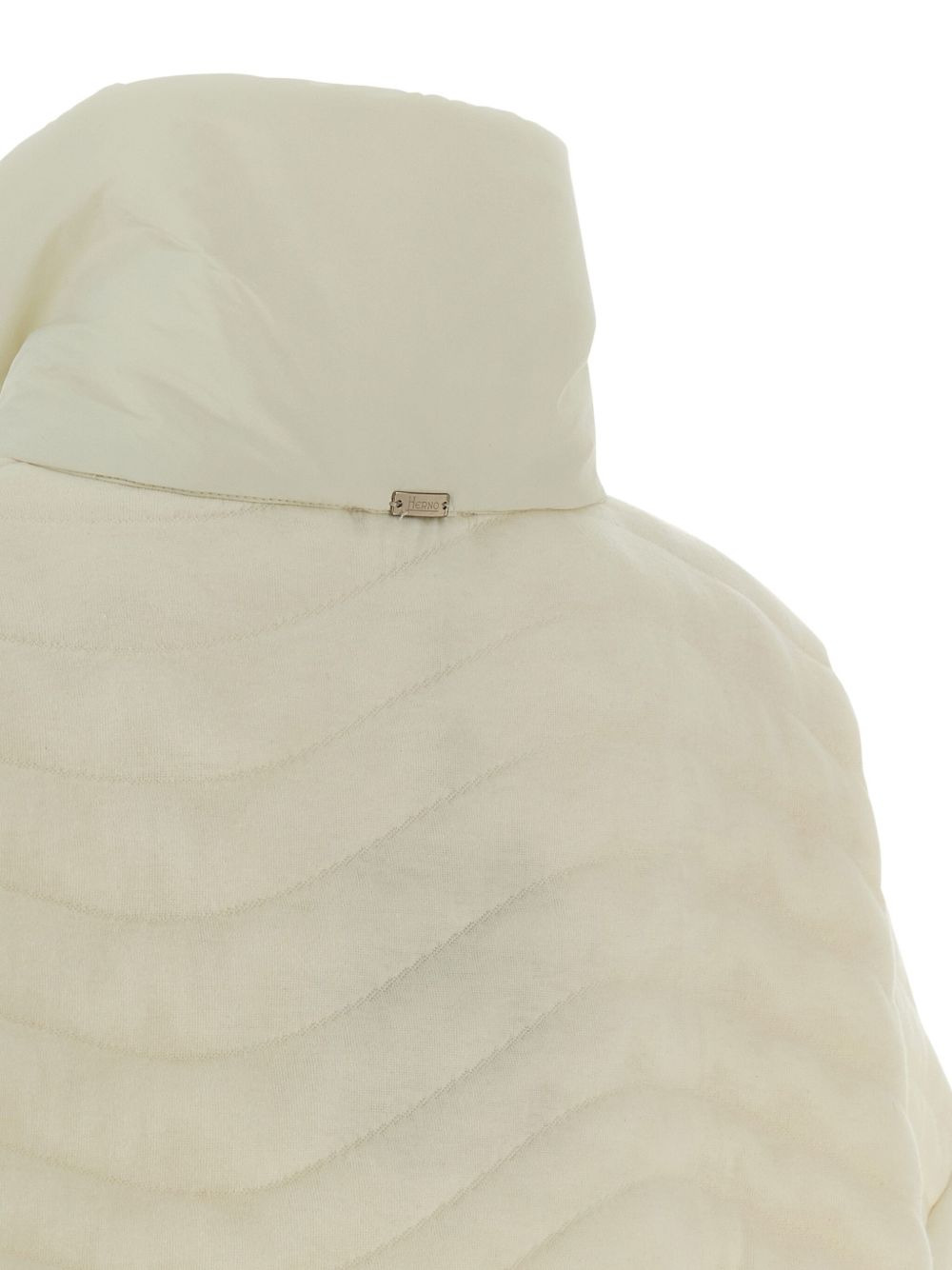 wave-effect padded poncho - 3