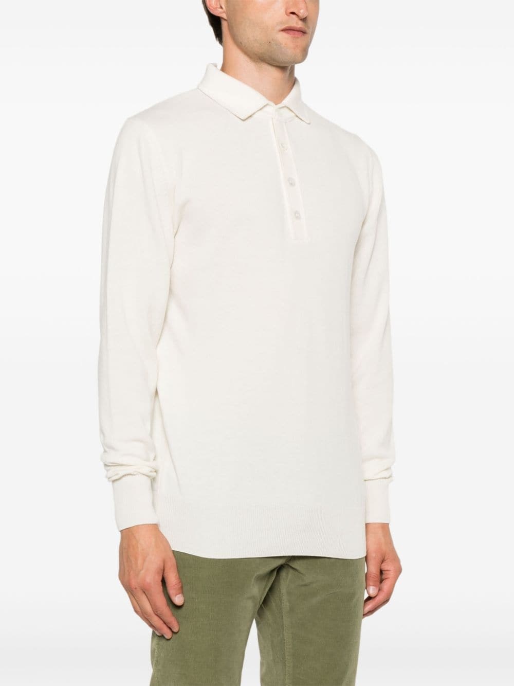 CASHMERE POLO SWEATER - 3