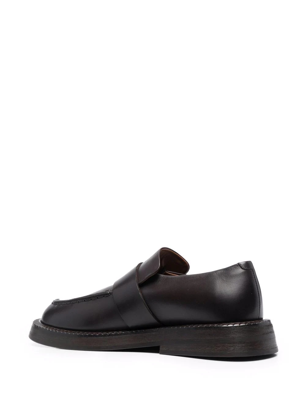 slip-on leather loafers - 3