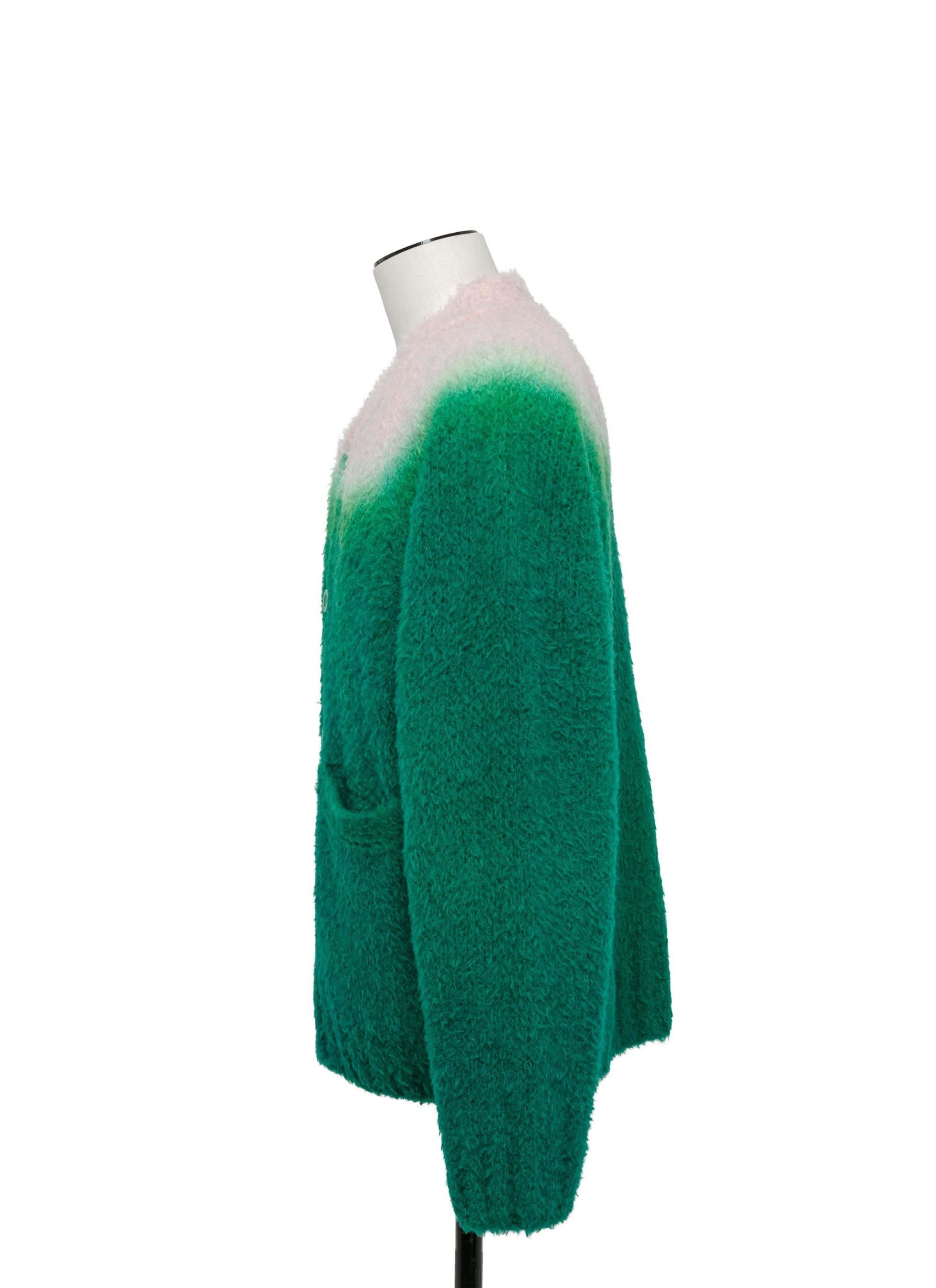 Gradation Dye Knit Cardigan - 2