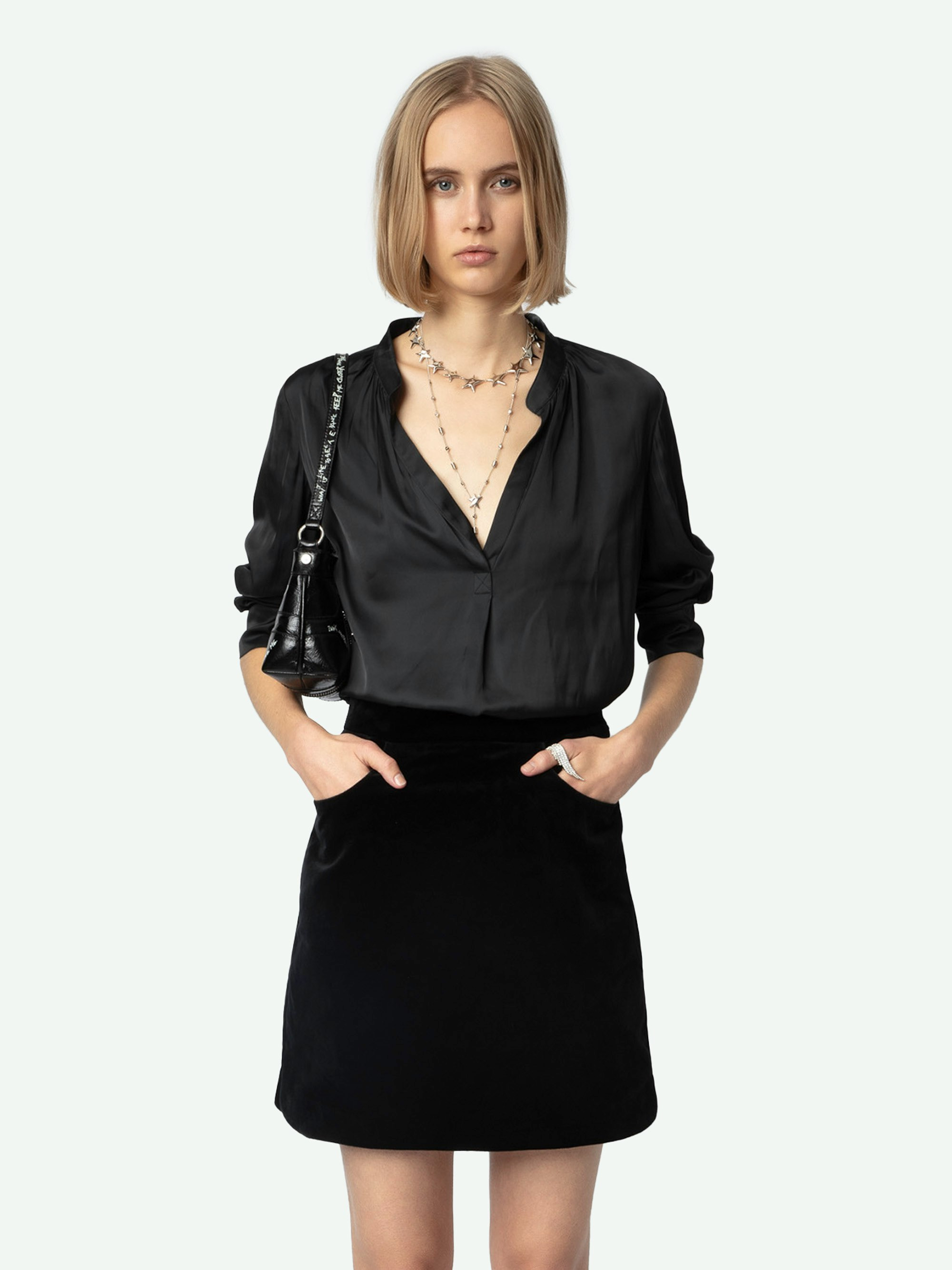 Jinette Velvet Skirt - 4