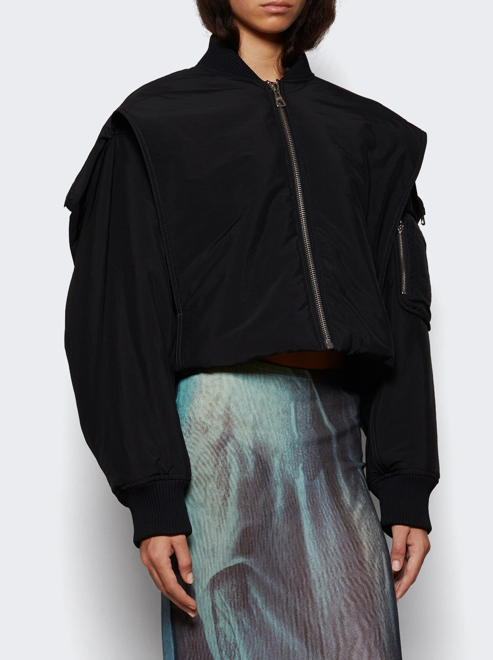 Hidden Hood Bomber Jacket Black - 2