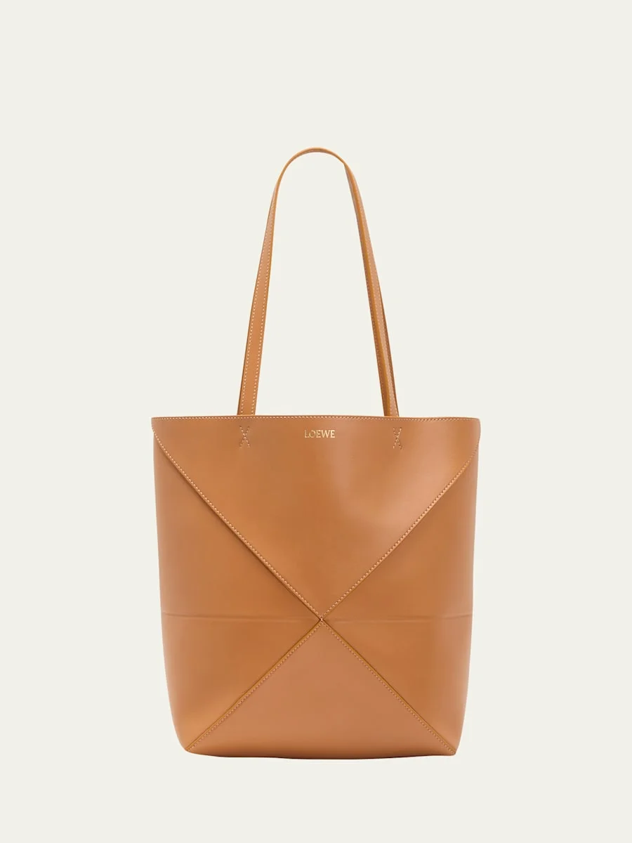 Puzzle Leather Tote Bag - 1
