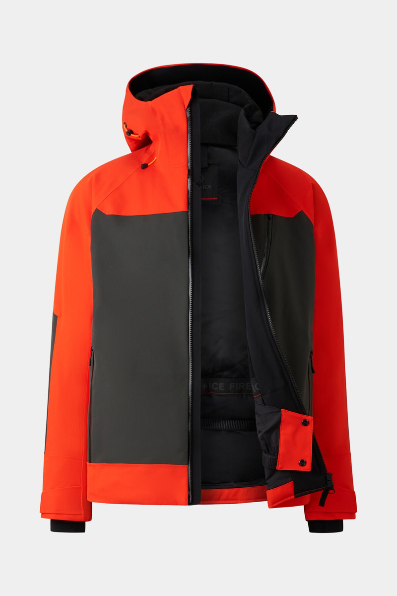 BOGNER Tajo Ski jacket in Coral/Gray outlook