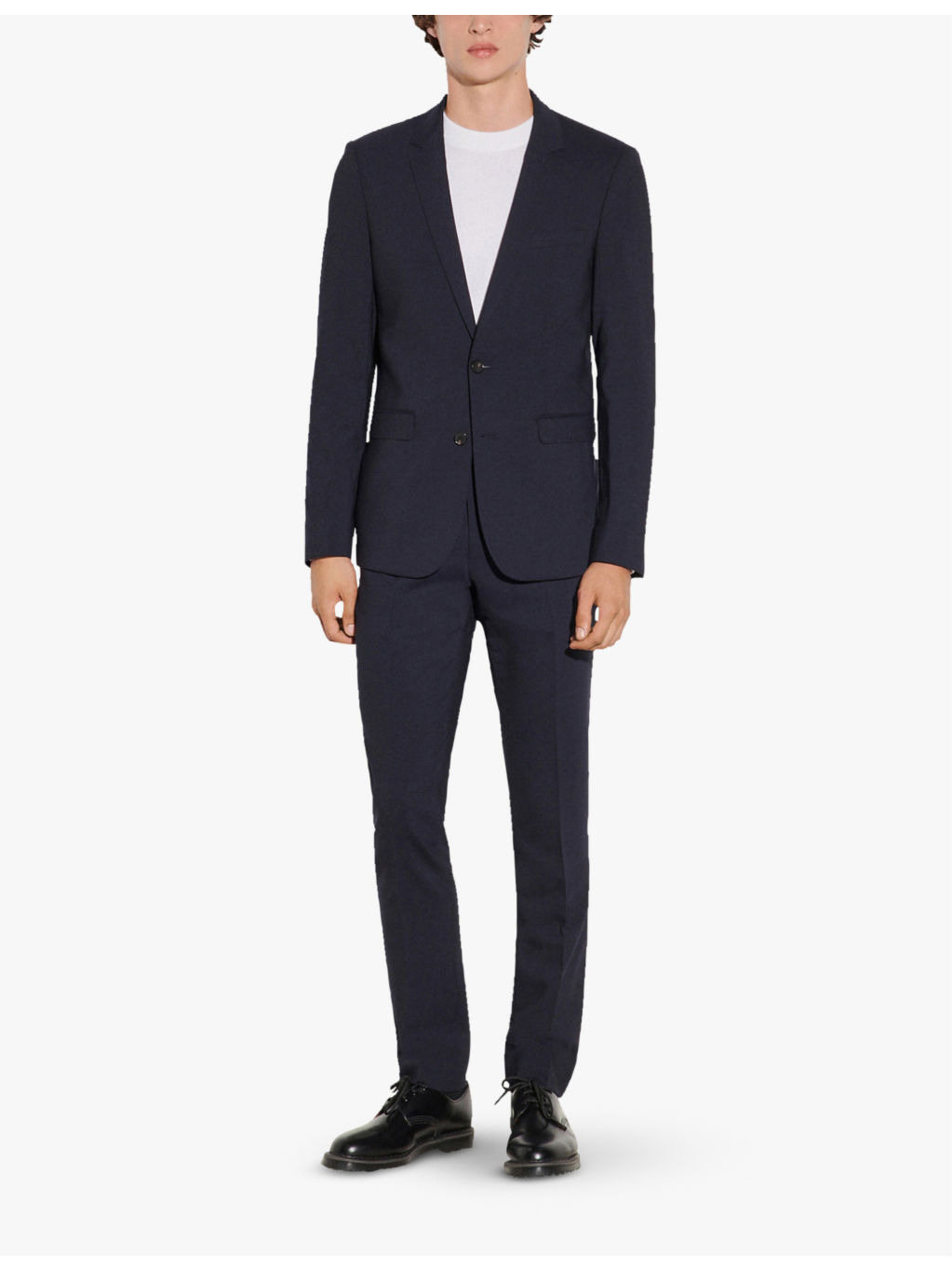 Slim-fit wool-blend blazer - 2