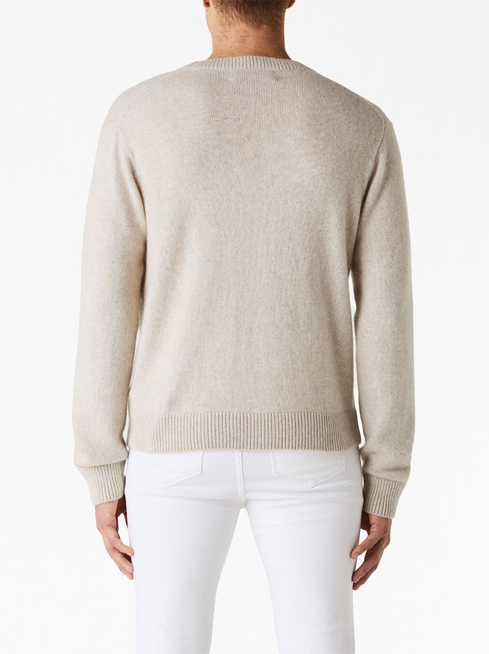 long-sleeved cashmere jumper - 3