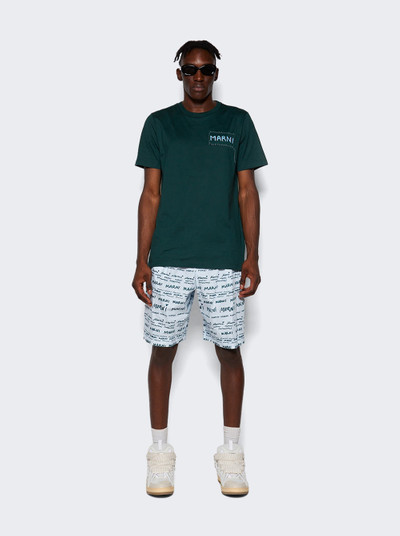 Marni Cotton Poplin Shorts Arctic Blue outlook