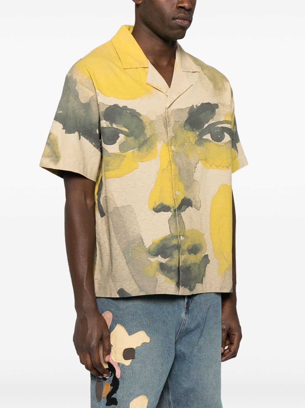 watercolor-face shirt - 3