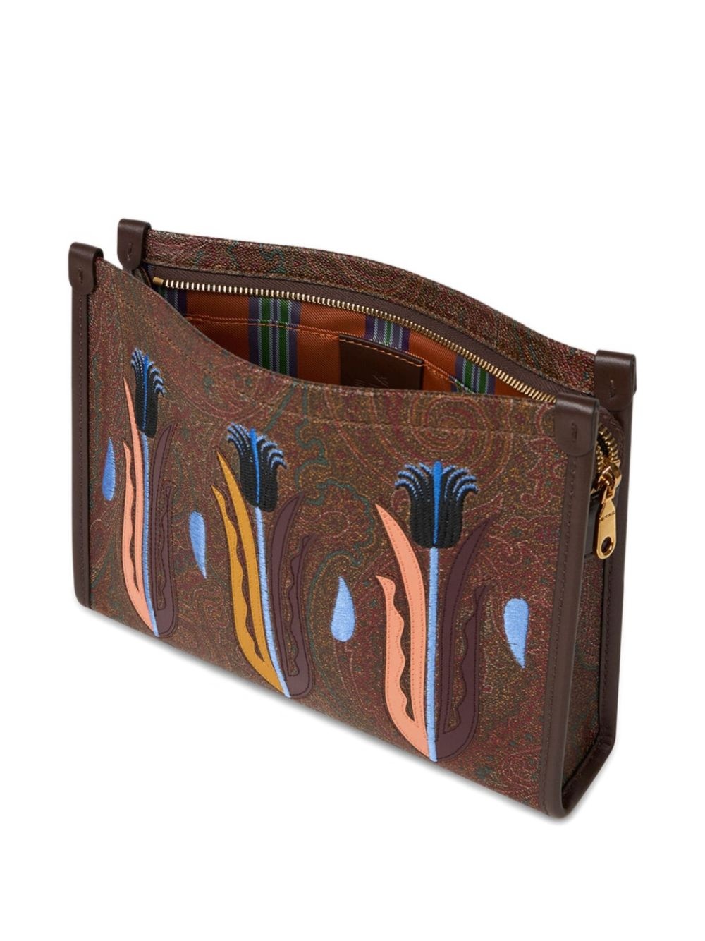 x Agostino Iacurci embroidered clutch bag - 6