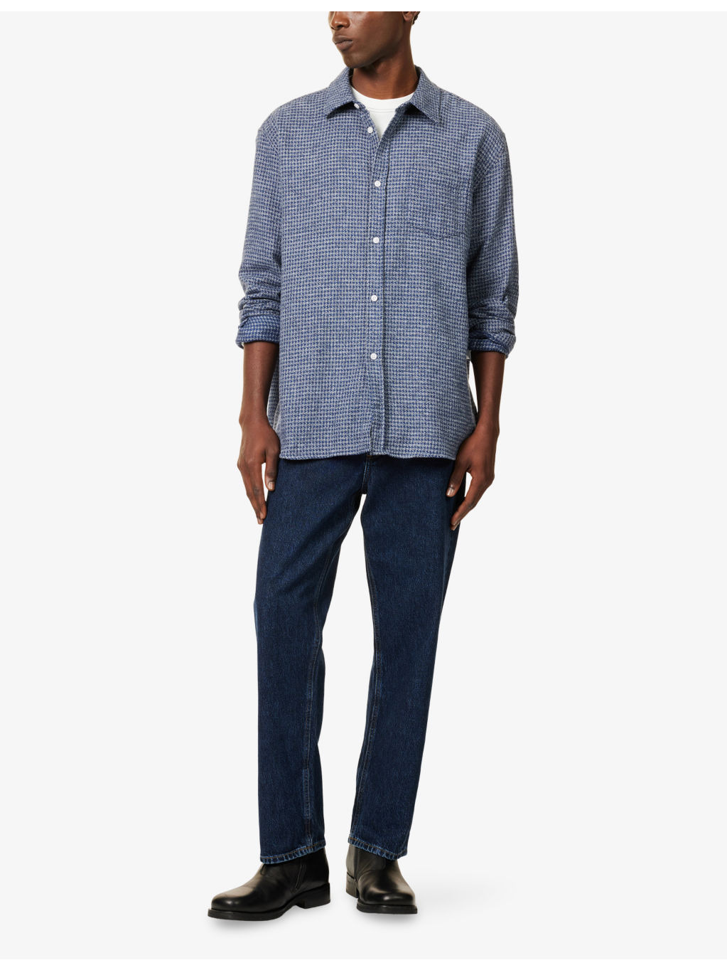 Mouline Long-Sleeve Cotton Shirt - 2