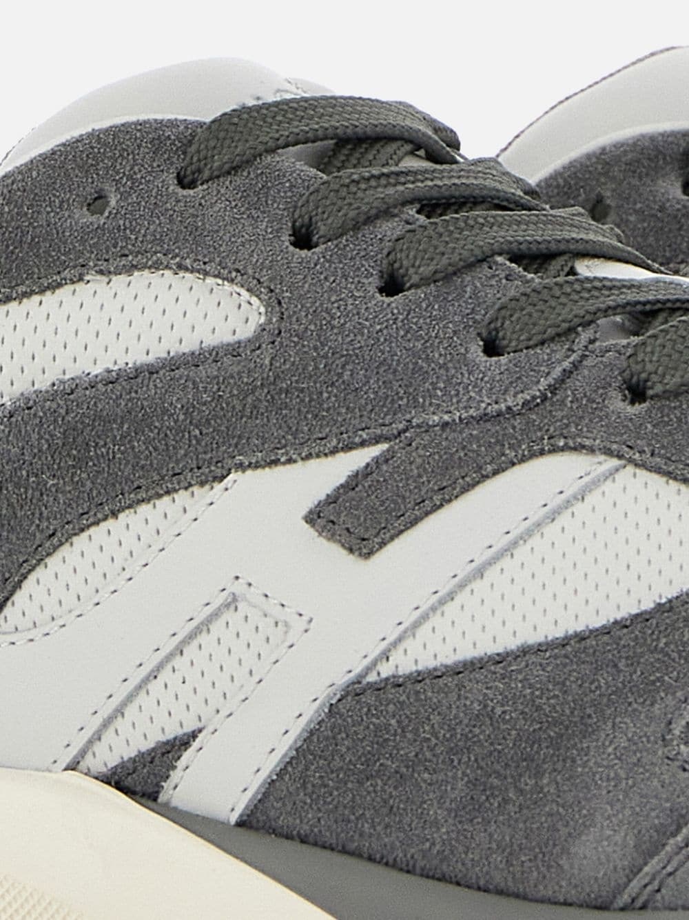 panelled suede sneakers - 6
