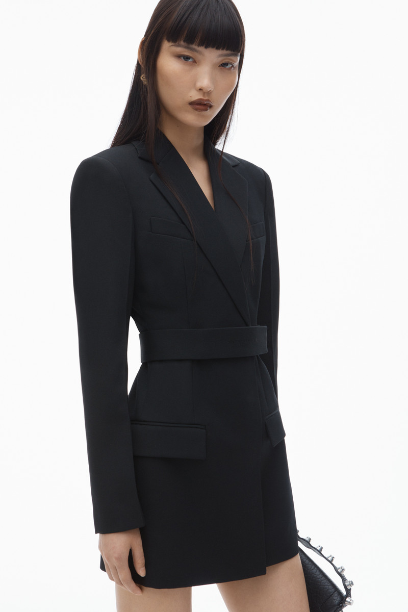 BELTED BLAZER DRESS IN WOOL TAILORING 3