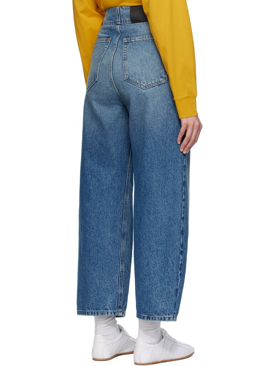 Blue Straight-leg Jeans - 3