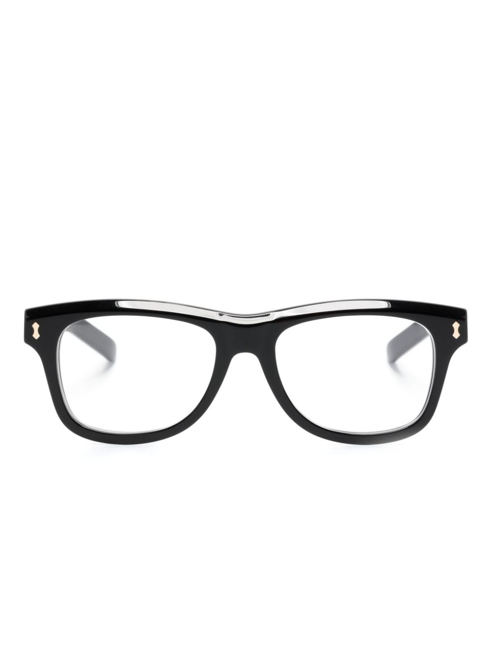 square-frame glasses - 1