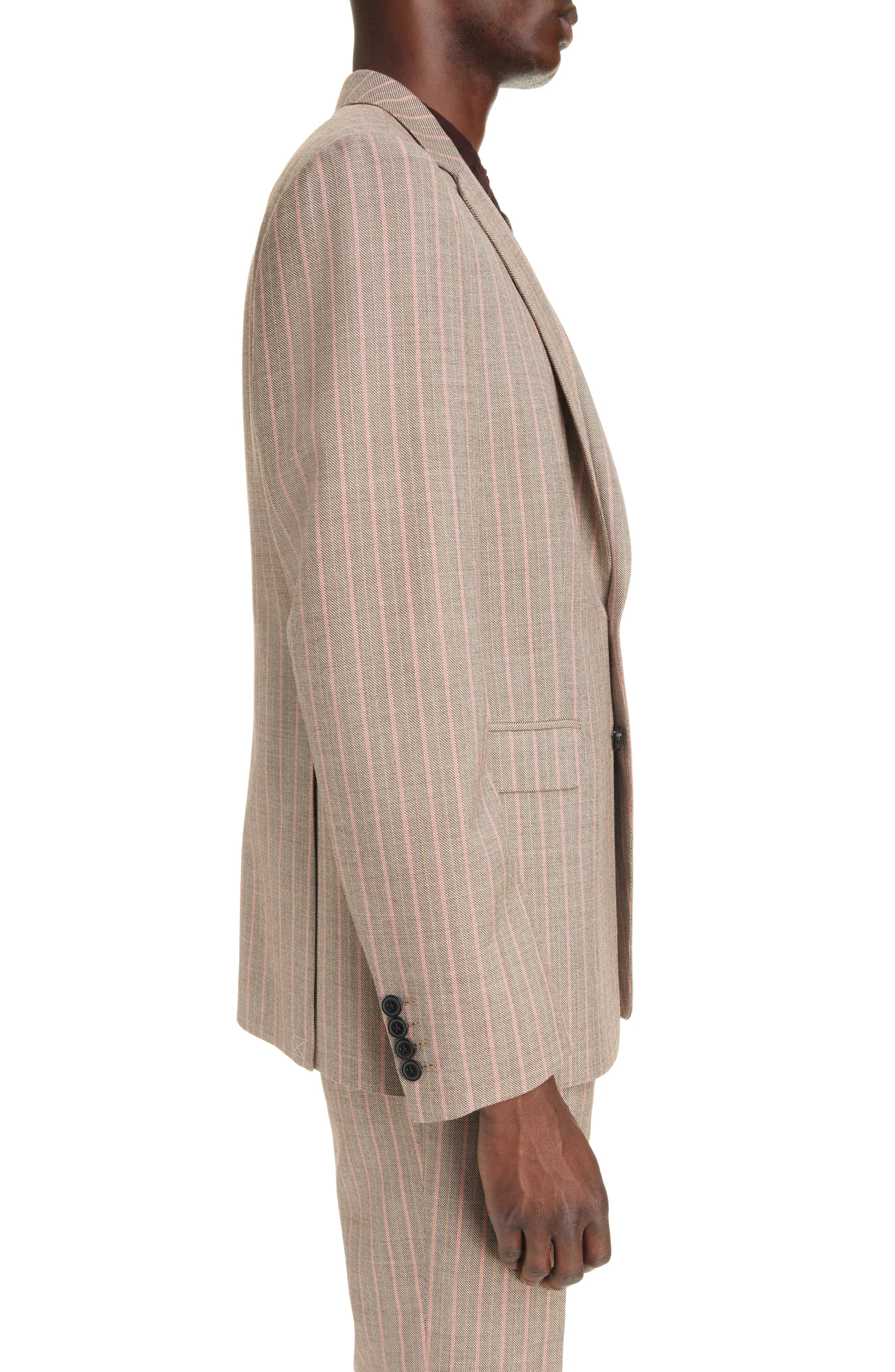Kayne Stripe Wool Suit - 3
