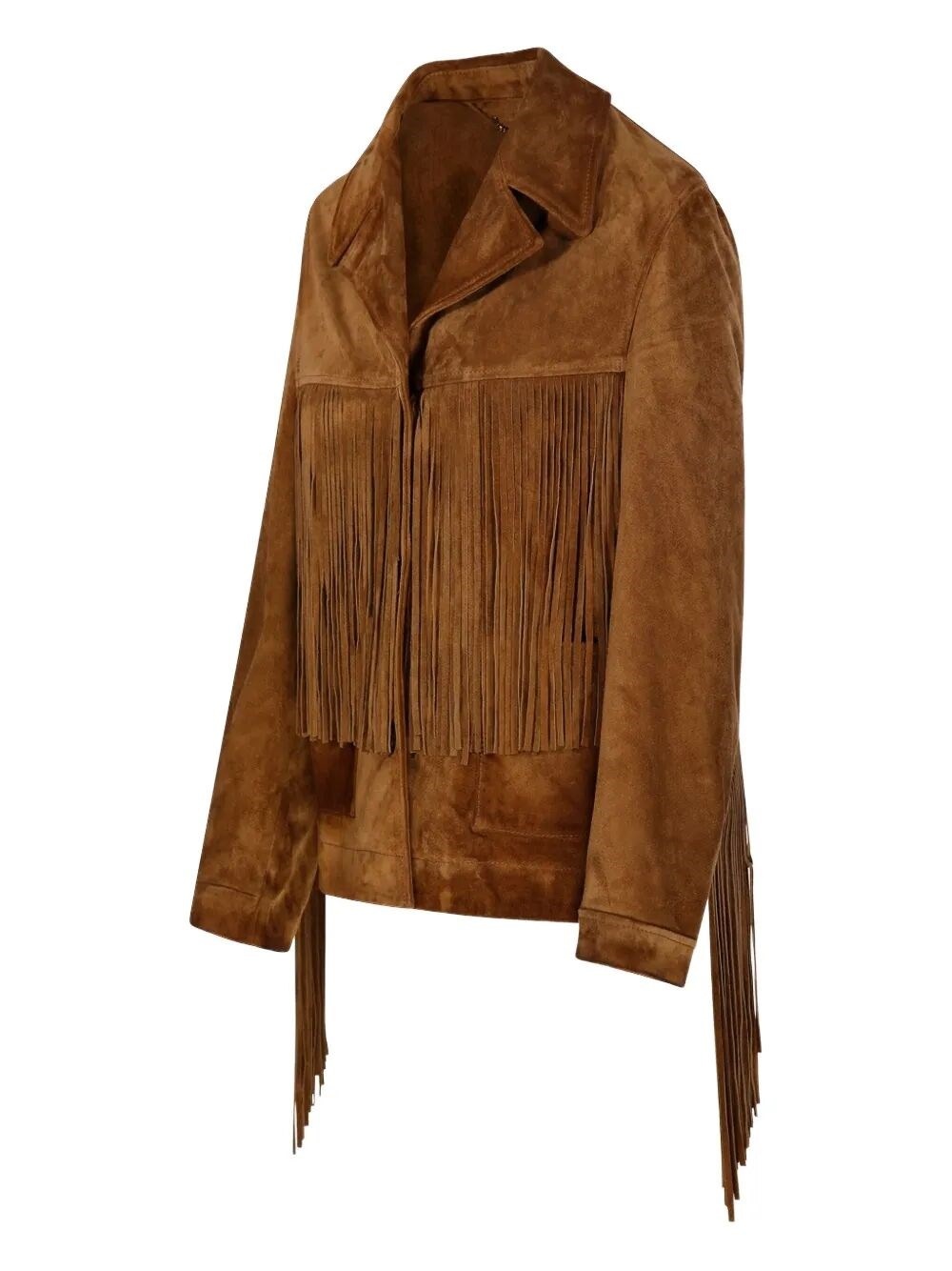 `Journey` Leather Jacket With Fringes - 4