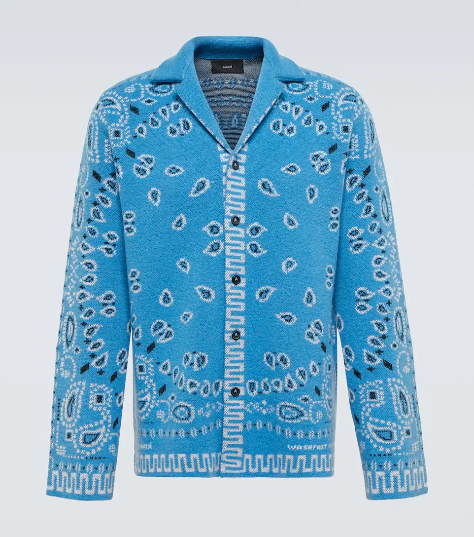 Bandana jacquard cardigan - 1