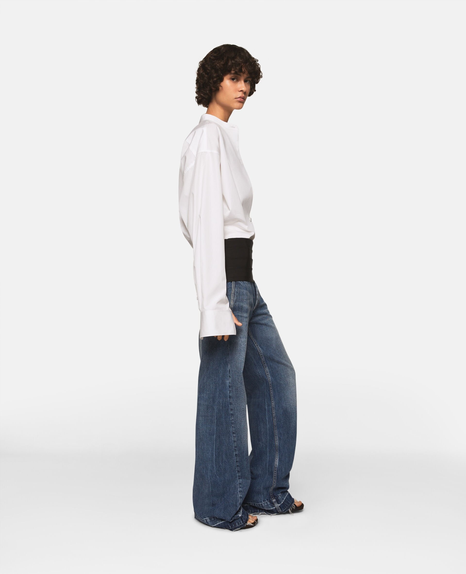 Tuxedo-Inspired Denim Jeans - 3