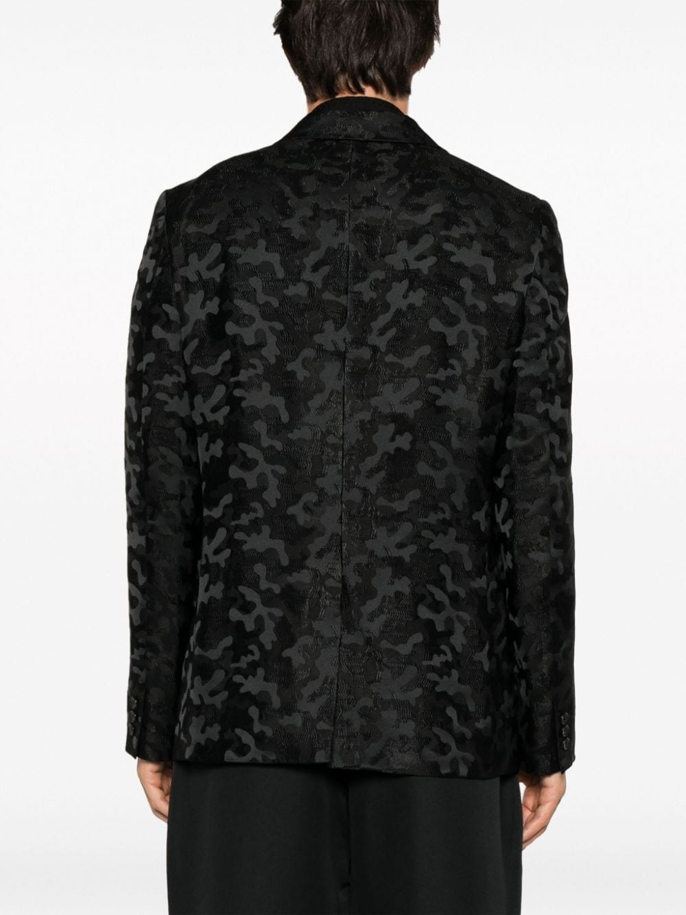 single-breasted jacquard blazer - 4